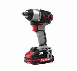 P.I.T. PIW20H-300B/1, 20В, 300Нм, 1/2" и шестигран,2АЧ,ЗУ,кейс. Гайковерт ударный бесщет. аккум