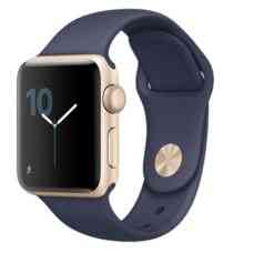 Apple Watch Series 2 38mm Gold Aluminum with Midnight Blue Sport Band