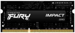 KINGSTON SODIMM DDR3 8Gb FURY IMPACT Black PC15000/1866MHz, CL11, 1.5V, 1.35V, KF318LS11IB/8, RTL