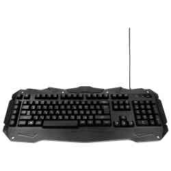 Gembird KB-G200L, USB, подсветка 7 цветов, создание макросов, кабель ткан. 1.8м игровая клавиатура