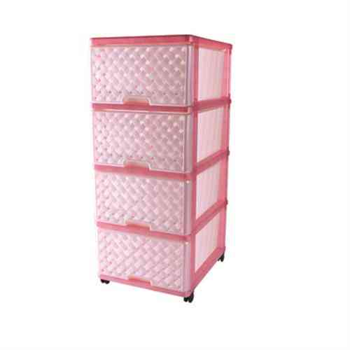 Комод сетка 4х секционный роз 04044