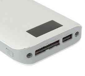 Портативное ЗУ (Power Bank) 30000mAh ELTRONIC фонарь/3 USB/ дисплей (белый)