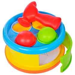 Развивающая игрушка-сортер "Бей в барабан", 2 режима игры 633053