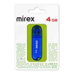 MIREX Flash drive USB2.0 4Gb Candy, 13600-FMUCBU04, Blue, RTL