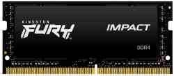 KINGSTON SODIMM DDR4 8Gb FURY IMPACT Black PC21300/2666MHz, CL15, 1.2V, KF426S15IB/8, RTL
