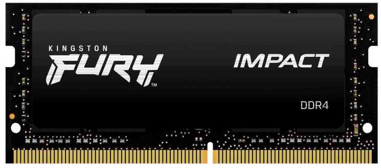 KINGSTON SODIMM DDR4 8Gb FURY IMPACT Black PC21300/2666MHz, CL15, 1.2V, KF426S15IB/8, RTL