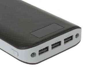 Портативное ЗУ (Power Bank) 30000mAh ELTRONIC фонарь/3 USB/ дисплей черный