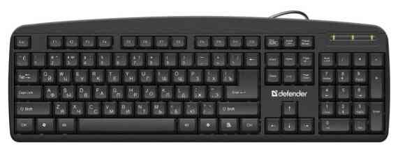 DEFENDER Office HB-910 RU,черный,полноразмерная клавиатура