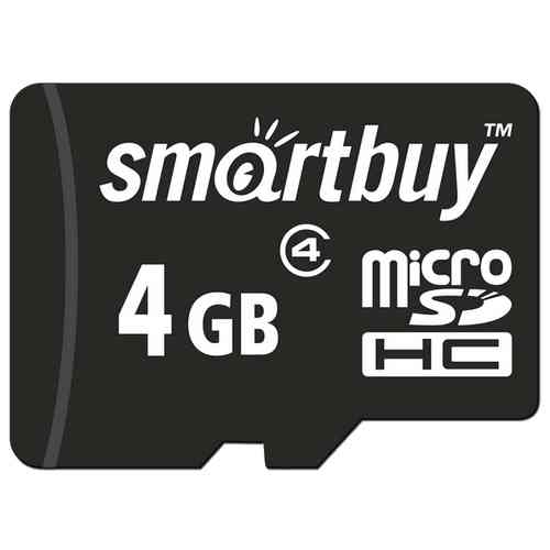 SMARTBUY MicroSDHC 4Gb Class 4 Без адаптера RTL