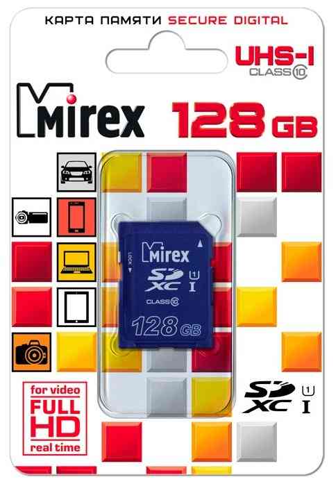 MIREX SDHC 128Gb Class10 UHS-I 13611-SD10C128 RTL