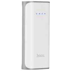Внешний аккумулятор HOCO B21 5200 мАч, 2xUSB, белый