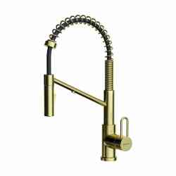 Omoikiri Mikawa 2 Plus SB LG, смеситель, светлое золото