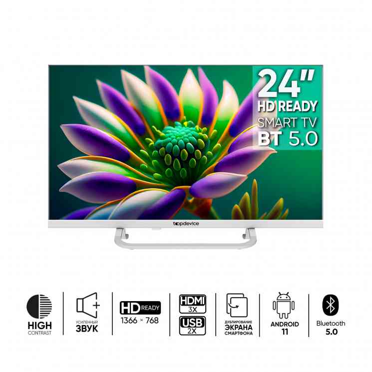 Topdevice TDTV24CS04HWE Жидкокристаллический телевизор