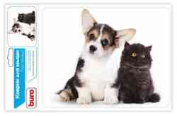 BURO BU-M40095 рисунок/котенок и щенок, 230x180x2мм Коврик для мыши