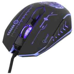 Gembird MG-510, USB, 5кн.+колесо-кнопка, 3200DPI, 1000 Гц, подсветка, для макросов игровая мышь