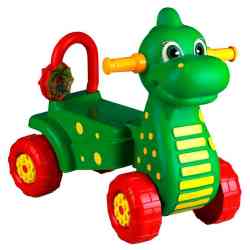 Каталка детская "Дракон" зеленый М3897 (2/1)