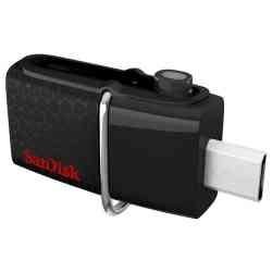 SANDISK Flash drive USB3.0 OTG 64Gb Ultra Dual M3.0, Type A/Micro B, R150Mb/s RTL