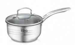LARA LR03-01 Сотейник нерж STANDART <1.8л> 16x8см - капсулированное индукционное дно, крышка