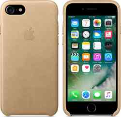 Кожаный чехол Apple Case Tan для iPhone 7