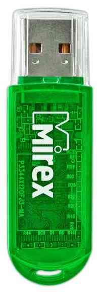 MIREX Flash drive USB2.0 64Gb Elf, 13600-FMUGRE64, Green, RTL