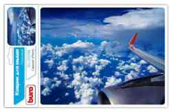 BURO BU-R51748 рисунок/самолет, 220x180x2мм Коврик для мыши
