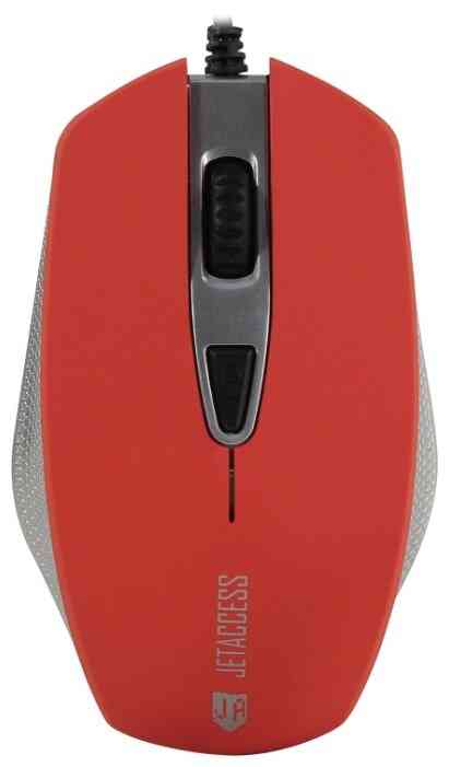 JET.A Comfort OM-U60 красная (400/800/1200/1600dpi, 3 кнопки, USB) мышь