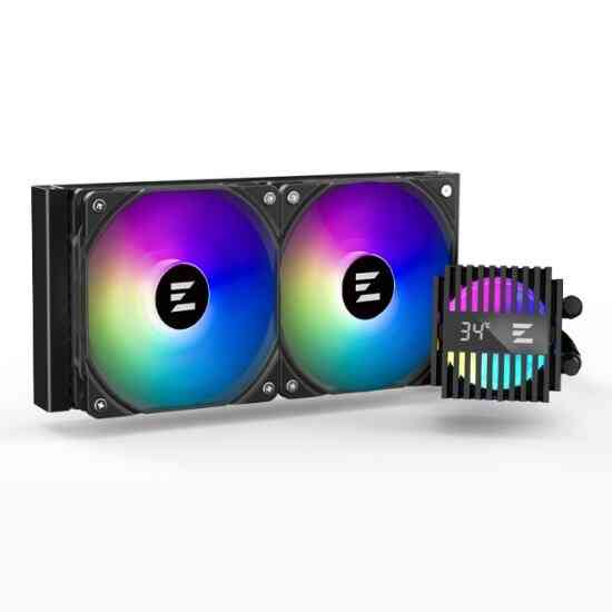 ZALMAN ALPHA2 A24 Black ARGB TDP 320W Intel 115*/1200/1700/AMD AM*/Display (Core Temp) RTL Комп.в.ох