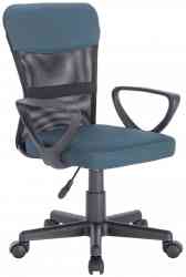 BRABIX "Jet MG-3, с подлокотниками, серо-синее, 531842 кресло КОМПАКТНОЕ