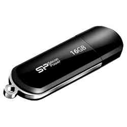 SILICON POWER Flash drive USB2.0 16Gb LuxMini 322, Black RTL