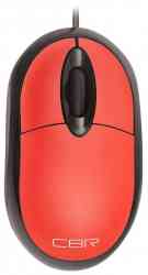 CBR CM 102 Red, оптика, 1200dpi, офисн., провод 1,3м, USB, CM 102 Red мышь