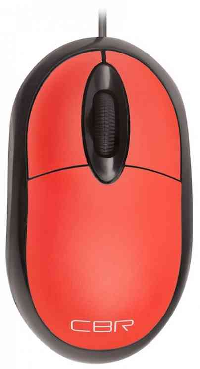 CBR CM 102 Red, оптика, 1200dpi, офисн., провод 1,3м, USB, CM 102 Red мышь