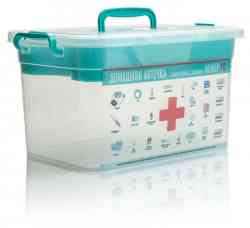 Контейнер для аптечки "Домашний доктор" 10л с вкладышем 81003 (6)
