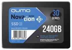 QUMO SSD 2.5" SATA3 Novation 3D, 240Gb, TLC 3D, 7mm Q3DT-240GAEN R560Mb/s, W540Mb/s,