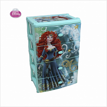 Комод широкий "Мерида-Дисней" (для девочек) 4-секционный М2223 (1/1)