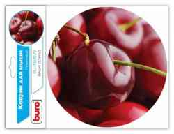 BURO BU-T60029 рисунок/вишня 200x200x1.5мм Коврик для мыши