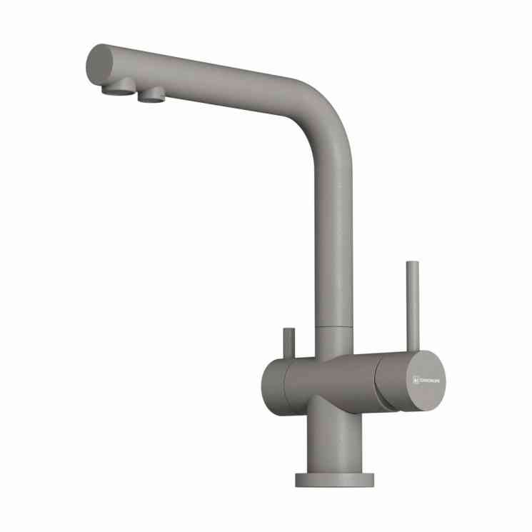 Omoikiri Nagano-P-GR, смеситель, гранит, leningrad grey