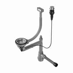 Omoikiri WK-1-IN-A Арматура для одночашевых моек с прямоугольным перелив, нерж.сталь