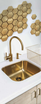 Omoikiri Omi 44-U/I-LG, мойка, нержавеющая сталь/ светлое золото