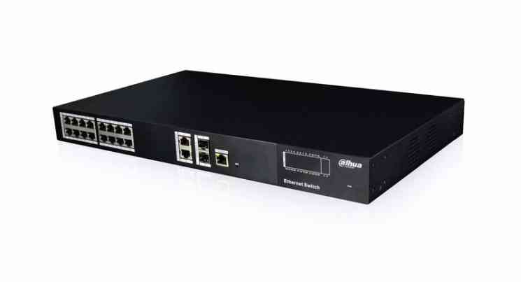 16 портовый сетевой РОЕ коммутатор DH-PFS4220-16P-250 Dahua