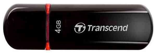 TRANSCEND Flash drive USB2.0 4Gb JetFlash 600, R32Mb/s, W7Mb/s, TS4GJF600, Black, RTL