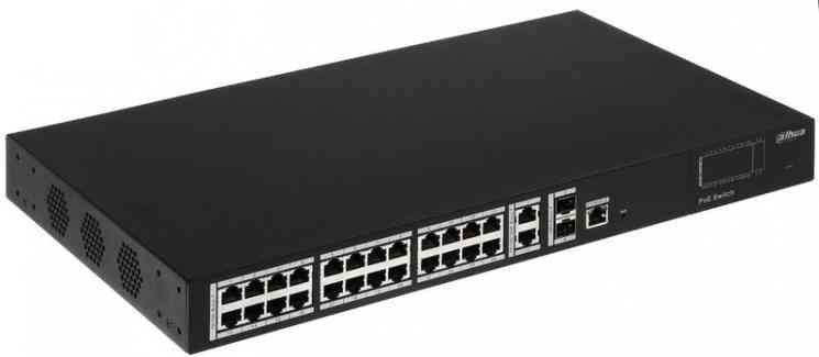 24 портовый сетевой РОЕ коммутатор DH-PFS4228-24P-370 Dahua