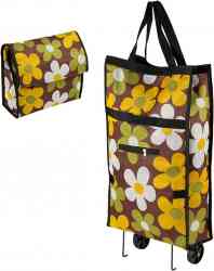 Сумка-тележка складная ATB-03 "Ромашки", 61*32*13 см (50/1)