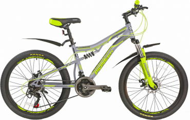 PIONEER Comandor 24'/14'' 2020-2021 grey-green-black Велосипед