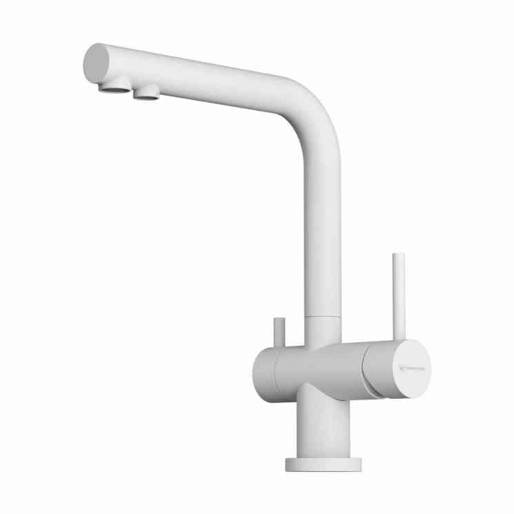 Omoikiri Nagano-P-WH, смеситель, гранит, белый