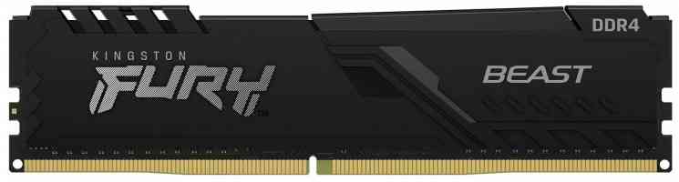KINGSTON DDR4 8Gb FURY BEAST Black PC29800/3733MHz, CL19, 1.35V, KF437C19BB/8, RTL