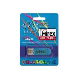 MIREX Flash drive USB2.0 16Gb Elf, Blue RTL