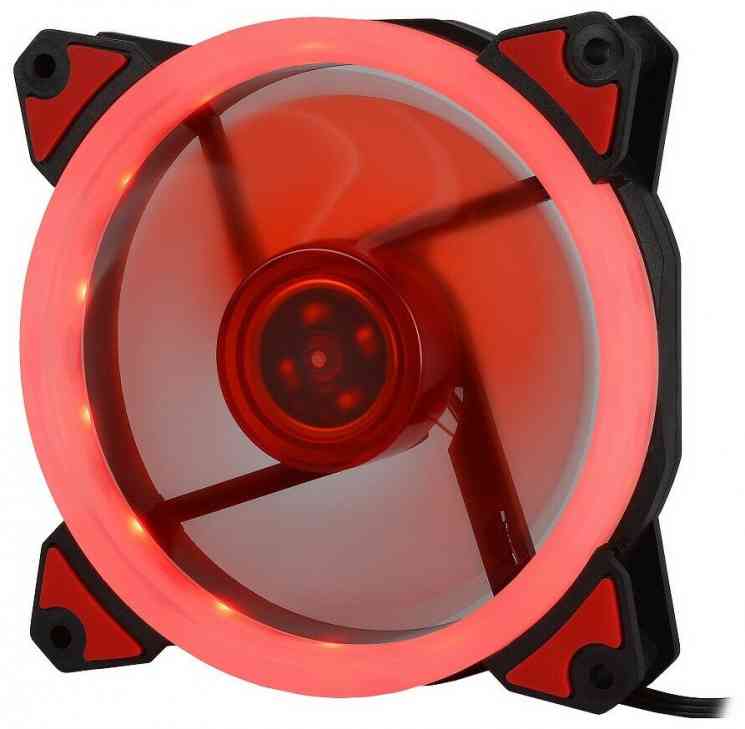 CROWN CMCF-12025S-1230 120*120*25mm, Red LED, 20dBa, 1500rpm, 3pin/Molex, RTL вентилятор