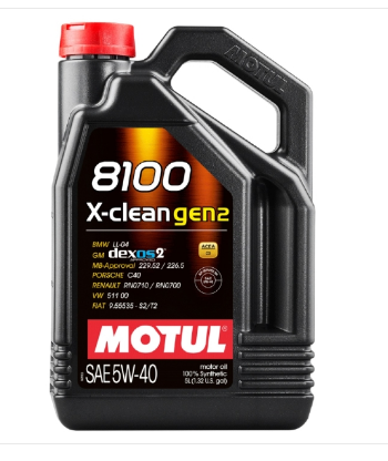 Motul 8100 X-Clean 5W40 (5л) GEN2 Моторное Масло