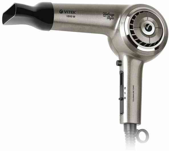 Фен VITEK VT-8230 (MC) серебро/черный