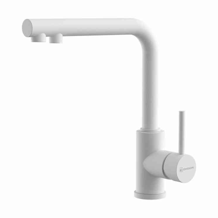 Omoikiri Nakagawa 2 Plus-WH, смеситель, гранит, белый